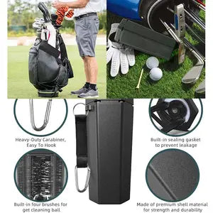 Portable Golf Ball Washer With Cleaning Towel